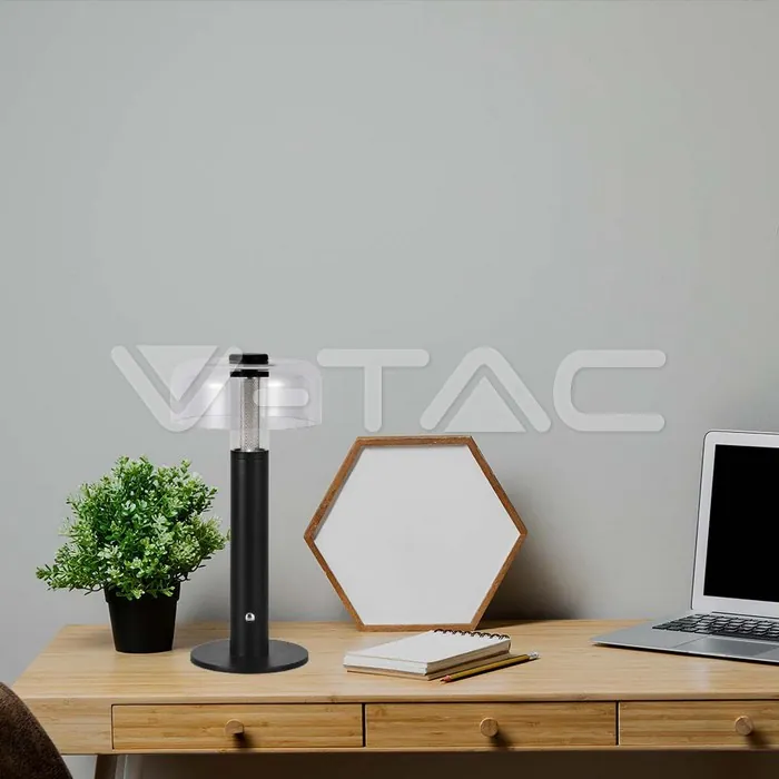 V-TAC VT-7940 LED Настолна Лампа 1800mAh Батерия 150 x 300 3 в 1 Черно Тяло