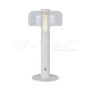 V-TAC VT-7941 LED Настолна Лампа 1800mAh Батерия 150 x 300 3 в 1 Бяло Тяло