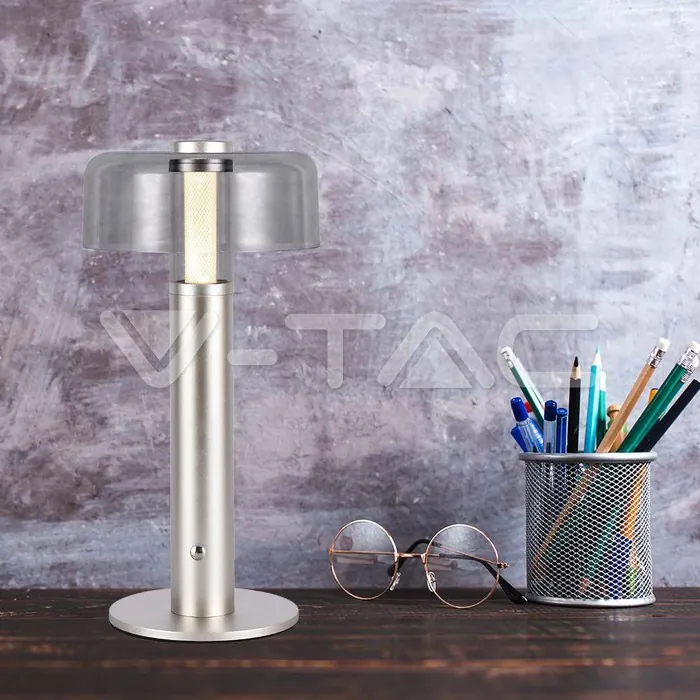 V-TAC VT-7943 LED Настолна Лампа 1800mAh Батерия 150 x 300 3 в 1 Шампанско