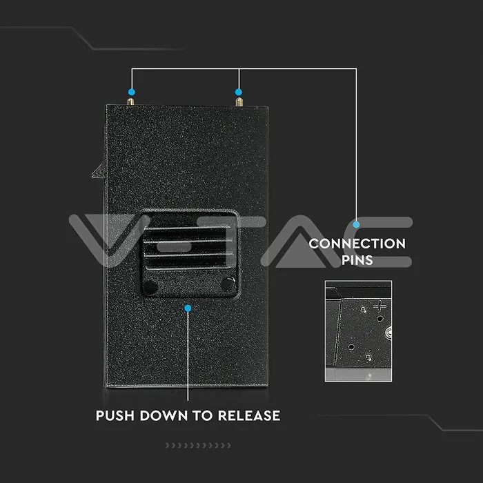 V-TAC VT-7956 30W Магнитен Линеен Осветител 3000K Черен 24V