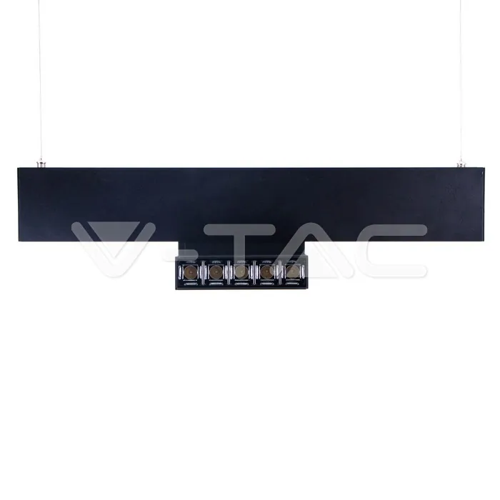 V-TAC VT-7962 5*2W Магнитен Линеен Спот 3000K Черен 24V