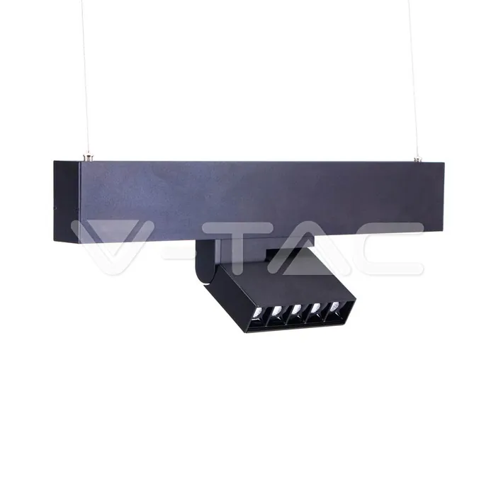 V-TAC VT-7962 5*2W Магнитен Линеен Спот 3000K Черен 24V