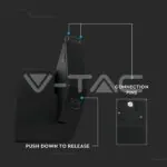 V-TAC VT-7964 10*2W Магнитен Линеен Спот Кардан 3000K Черен 24V