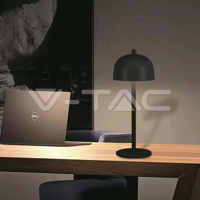 V-TAC VT-7985 LED Настолна Лампа 1800mAh Батерия 115x300 3 в 1 Черно Тяло