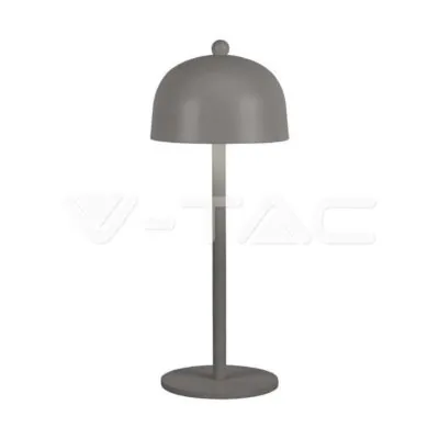 V-TAC VT-7987 LED Настолна Лампа 1800mAh Батерия 115x300 3 в 1 Сиво Тяло