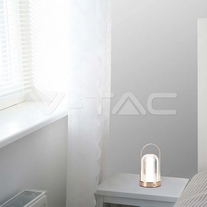 V-TAC VT-7991 LED Настолна Лампа 1800mAH Батерия 120*190 Бронз 3 в 1
