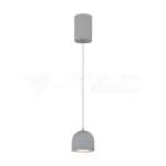 V-TAC VT-7992 8.5W LED Висяща Лампа Φ100 Сиво Тяло 3000K