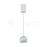 V-TAC VT-8002 8.5W LED Висяща Лампа Φ180 Регулируемо Въже Touch On/Off Бяло Тяло 3000K