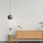 V-TAC VT-8003 8.5W LED Висяща Лампа Φ180 Регулируемо Въже Touch On/Off Златно Тяло 3000K