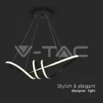 V-TAC VT-8010 24W LED Висяща Декоративна Лампа 720*300 Черно Тяло 3000K