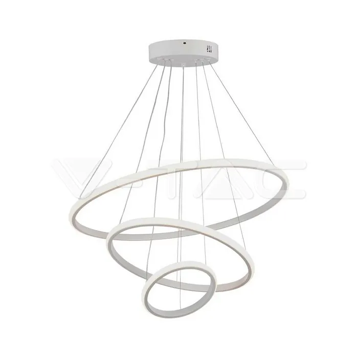 V-TAC VT-8018 32W LED Висяща Декоративна Лампа 600*400*200 Бяло Тяло 3000K
