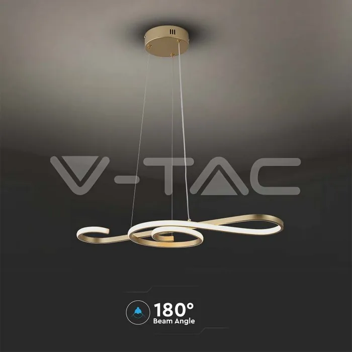 V-TAC VT-8021 18W LED Висяща Декоративна Лампа 700*250 Златно Тяло 3000K