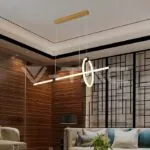 V-TAC VT-8022 16W LED Висяща Декоративна Лампа 860*300 Черно Тяло 3000K