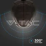 V-TAC VT-8064 LED Крушка 4W Filament Ябълка Черна