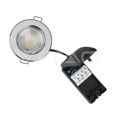 V-TAC VT-8176 5W LED Луна Пожароустойчива Хром Димираща 4000K