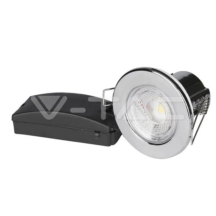 V-TAC VT-8176 5W LED Луна Пожароустойчива Хром Димираща 4000K