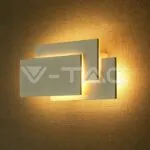 V-TAC VT-8203 12W LED Стенна Лампа Бяло Тяло IP20 Неутрално Бяла Светлина