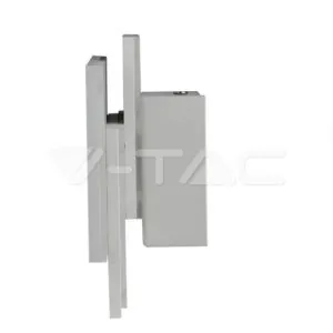 V-TAC VT-8207 12W LED Стенна Лампа Сиво Тяло IP20 Неутрално Бяла Светлина