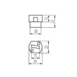 Kanlux 8220 Фасунга за източник на светлина HLDR-G9 220V