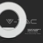V-TAC VT-8226 9W Стенна Лампа Бяло Тяло Неутрална Светлина