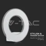 V-TAC VT-8226 9W Стенна Лампа Бяло Тяло Неутрална Светлина