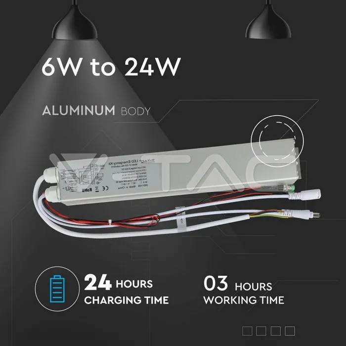 V-TAC VT-8275 24W LED Авариен Пакет