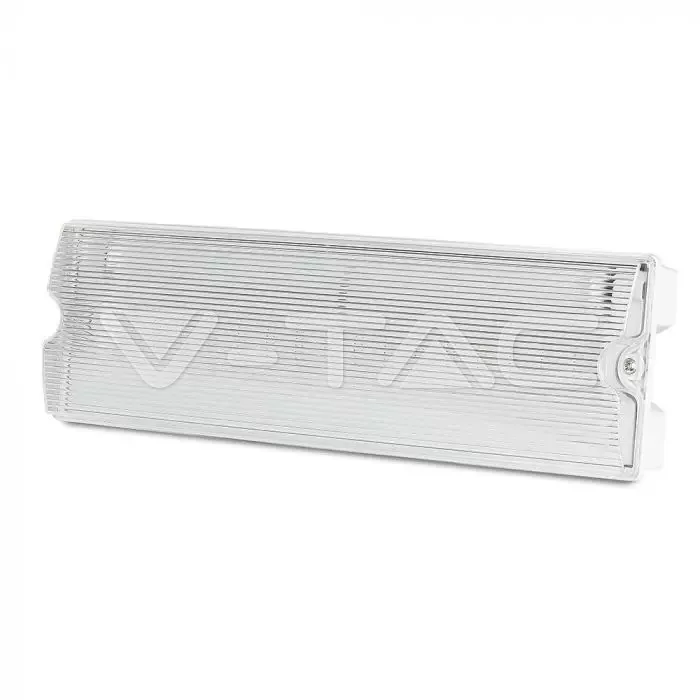 V-TAC VT-83111 3W Евакуационна Табела Стена 12 Часа Зареждане 6400K IP65 1200 mah