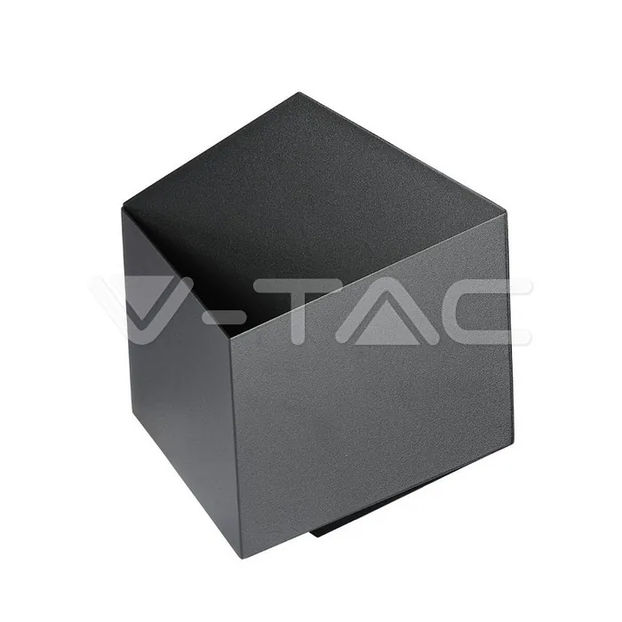 V-TAC VT-8346 3W Стенна Лампа Bridglux Чип Черно Тяло 3000K