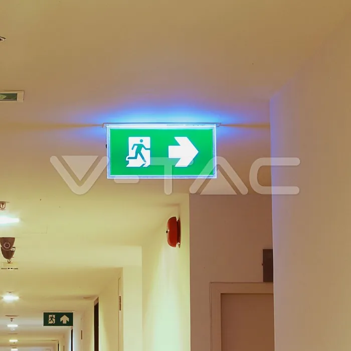 V-TAC VT-835 2W LED Евакуационно Таван за Вграждане 6000K