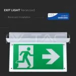 V-TAC VT-835 2W LED Евакуационно Таван за Вграждане 6000K