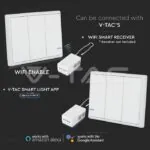 V-TAC VT-8462 Безжичен Троен Ключ за Приемник SKU8458/8459 IP54