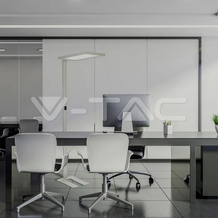 V-TAC VT-8521 80W LED Лампион Димираща Сребро 4000K