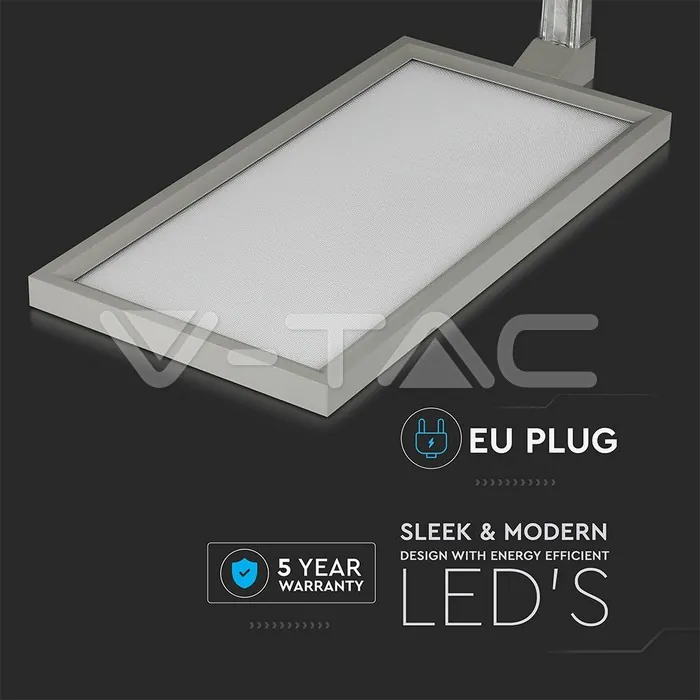 V-TAC VT-8521 80W LED Лампион Димираща Сребро 4000K