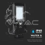 V-TAC VT-8549 15W Улична Лампа Соларна Черна 4000K