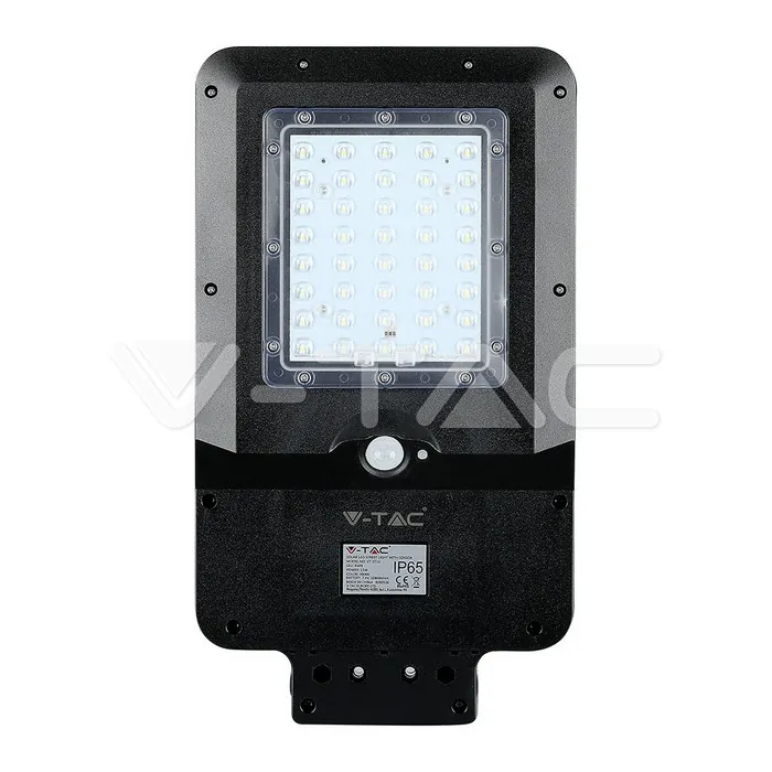 V-TAC VT-8549 15W Улична Лампа Соларна Черна 4000K