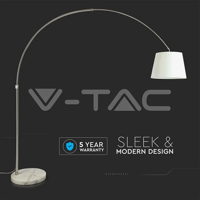 V-TAC VT-8565 Наземна Лампа Е27 Слонова Кост