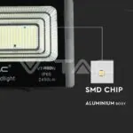 V-TAC VT-8576 35W LED Прожектор с Фотоволтаичен Панел 4000K