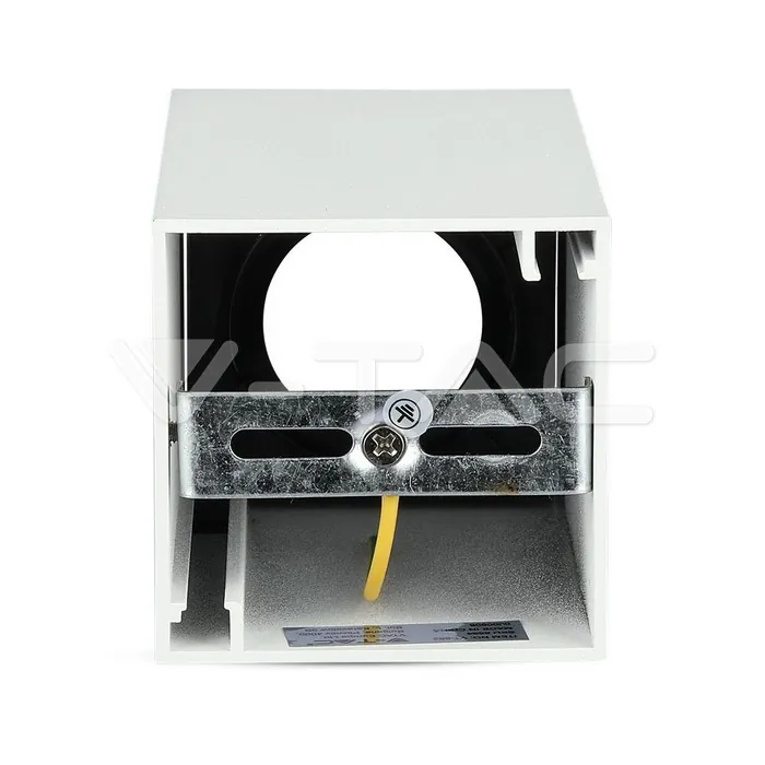 V-TAC VT-8584 GU10 Корпус Квадрат Бяло + Черно