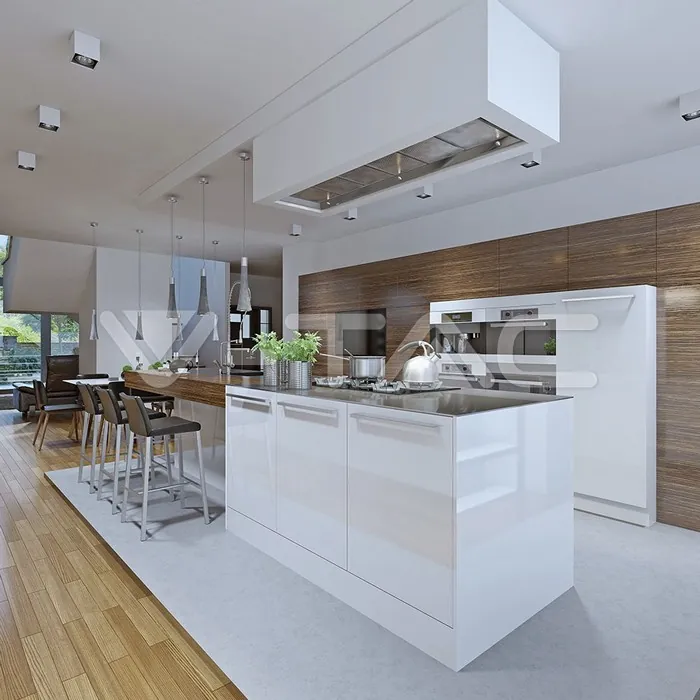 V-TAC VT-8585 GU10 Корпус Квадрат Бяло + Хром