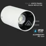 V-TAC VT-8589 GU10 Корпус Кръг Бяло + Черно
