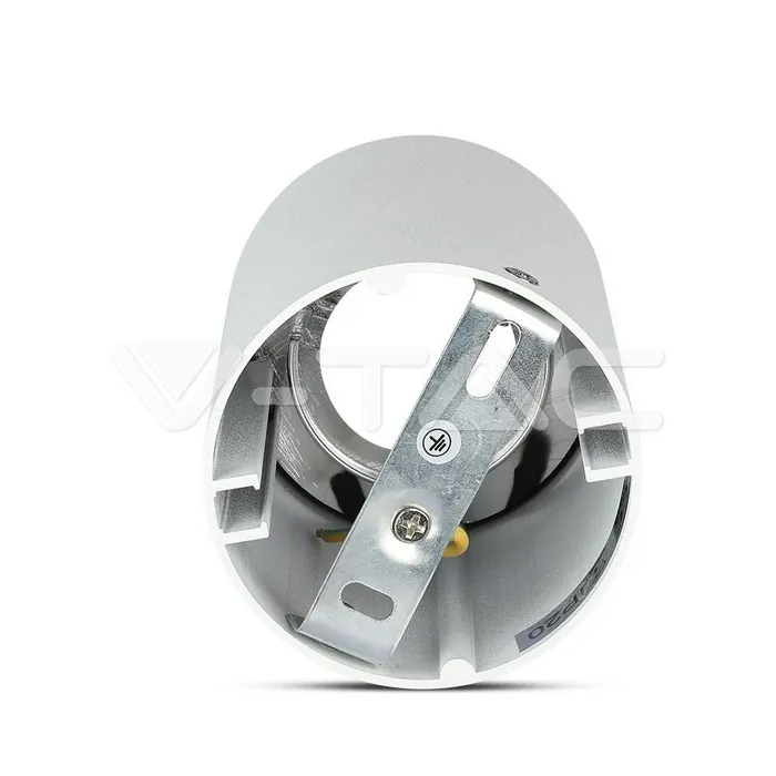 V-TAC VT-8590 GU10 Корпус Кръг Бяло + Хром
