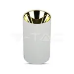 V-TAC VT-8591 GU10 Корпус Кръг Бяло + Зларо