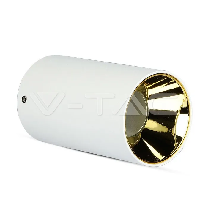 V-TAC VT-8591 GU10 Корпус Кръг Бяло + Зларо