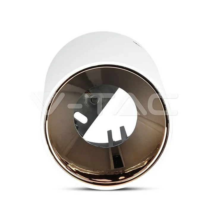 V-TAC VT-8592 GU10 Корпус Кръг Бяло + Розово Злато