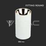V-TAC VT-8592 GU10 Корпус Кръг Бяло + Розово Злато