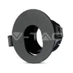 V-TAC VT-8596 GU10 Отливка Кръг Черно + Черно