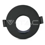 V-TAC VT-8596 GU10 Отливка Кръг Черно + Черно