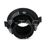 V-TAC VT-8596 GU10 Отливка Кръг Черно + Черно