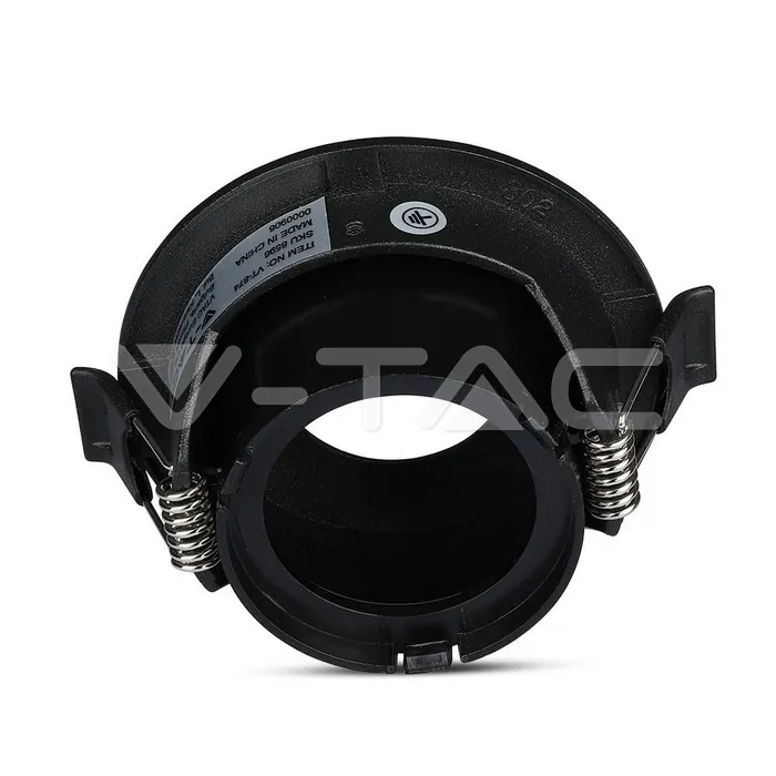 V-TAC VT-8596 GU10 Отливка Кръг Черно + Черно
