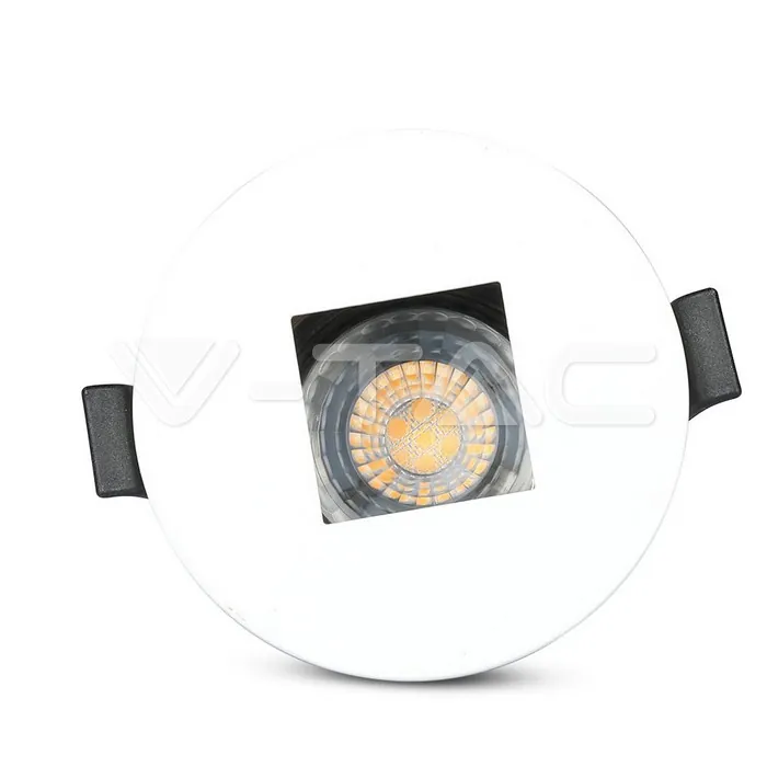 V-TAC VT-8597 GU10 Корпус Луна Квадрат Бяло + Черно